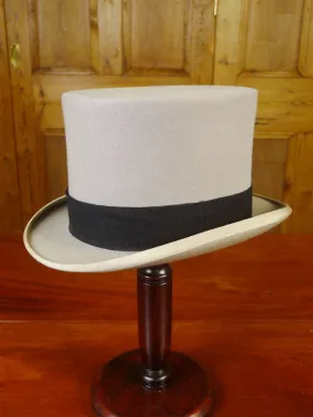 24/0514 vintage lock & co st james's street grey felt top hat 57 cms