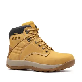 6" Steel Toe Work Boot Waterproof Wheat