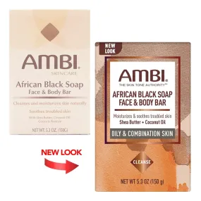 Ambi African Black Soap Face & Body Bar