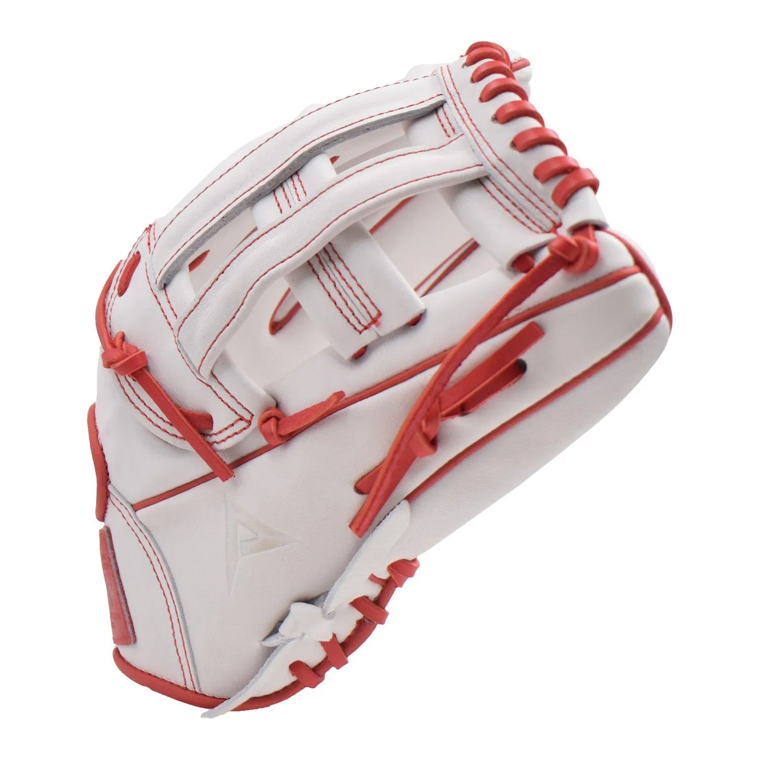 Anarchy Kip Leather Premium Softball Fielding Glove - AFG003 (White/Red)