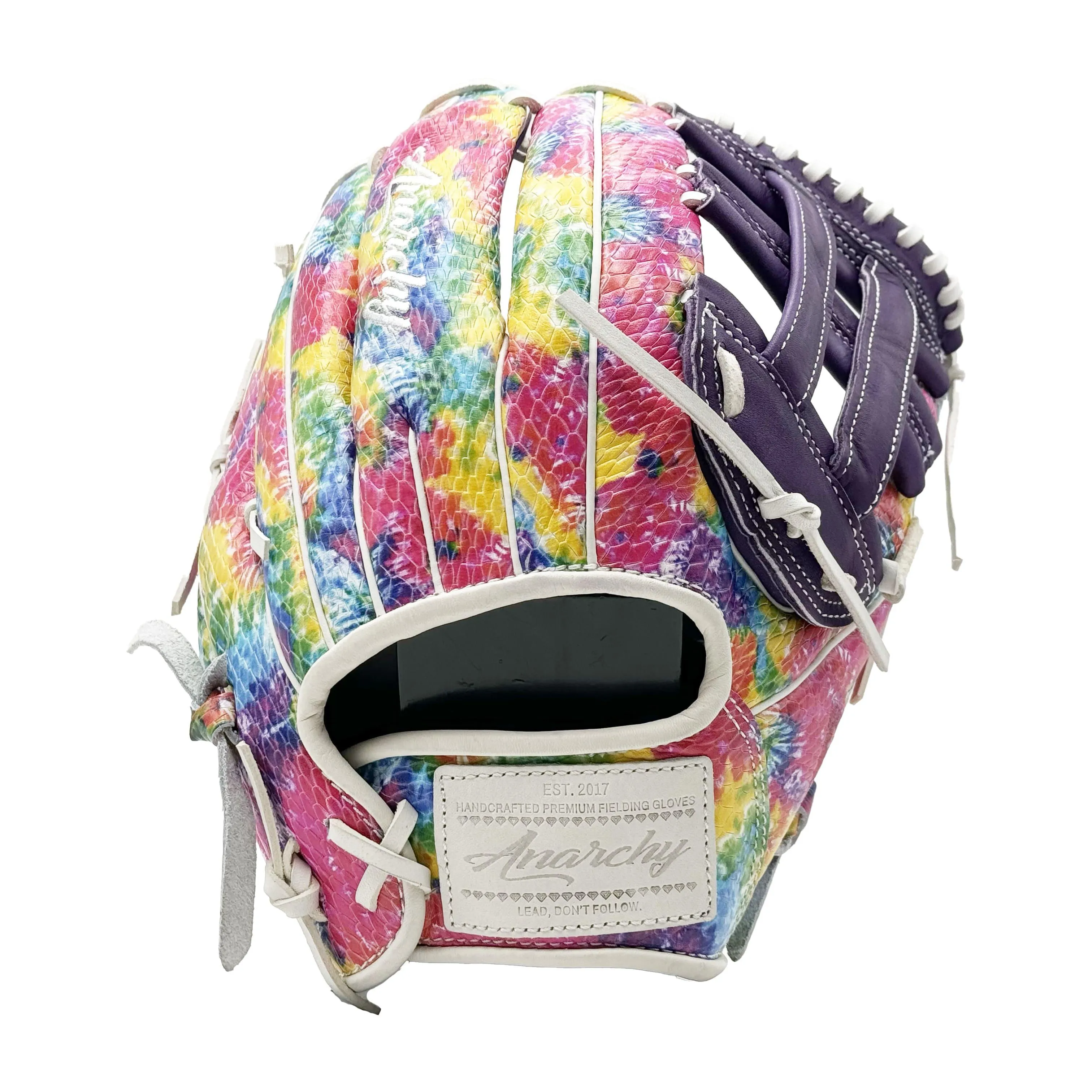 Anarchy Kip Leather Premium Softball Fielding Glove - AFG007 (Tie-Dye)