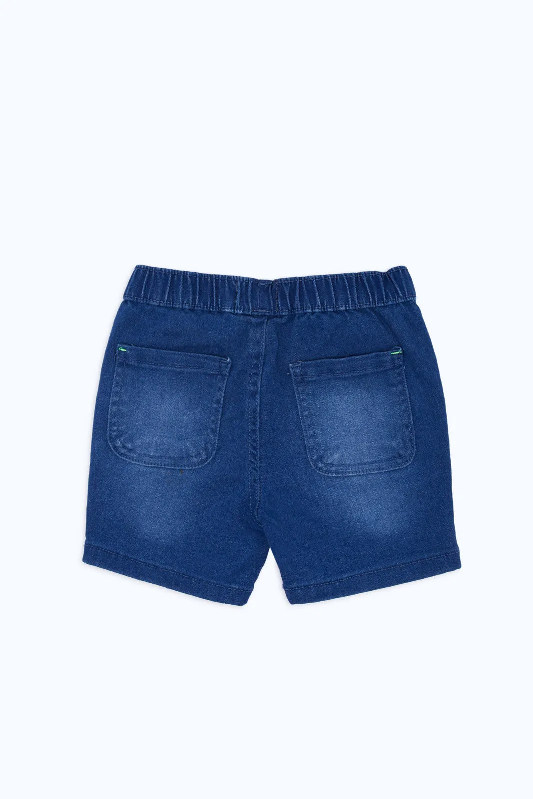 Baby Boys Pull-On Blue Denim Shorts