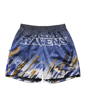 Baltimore Ravens Sketch Retro Shorts