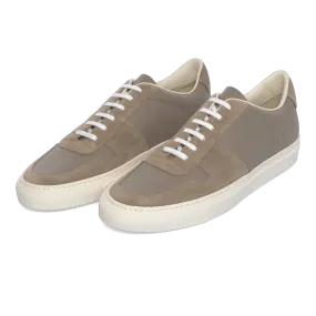 Bball Suede and Nappa Leather Sneaker in Taupe