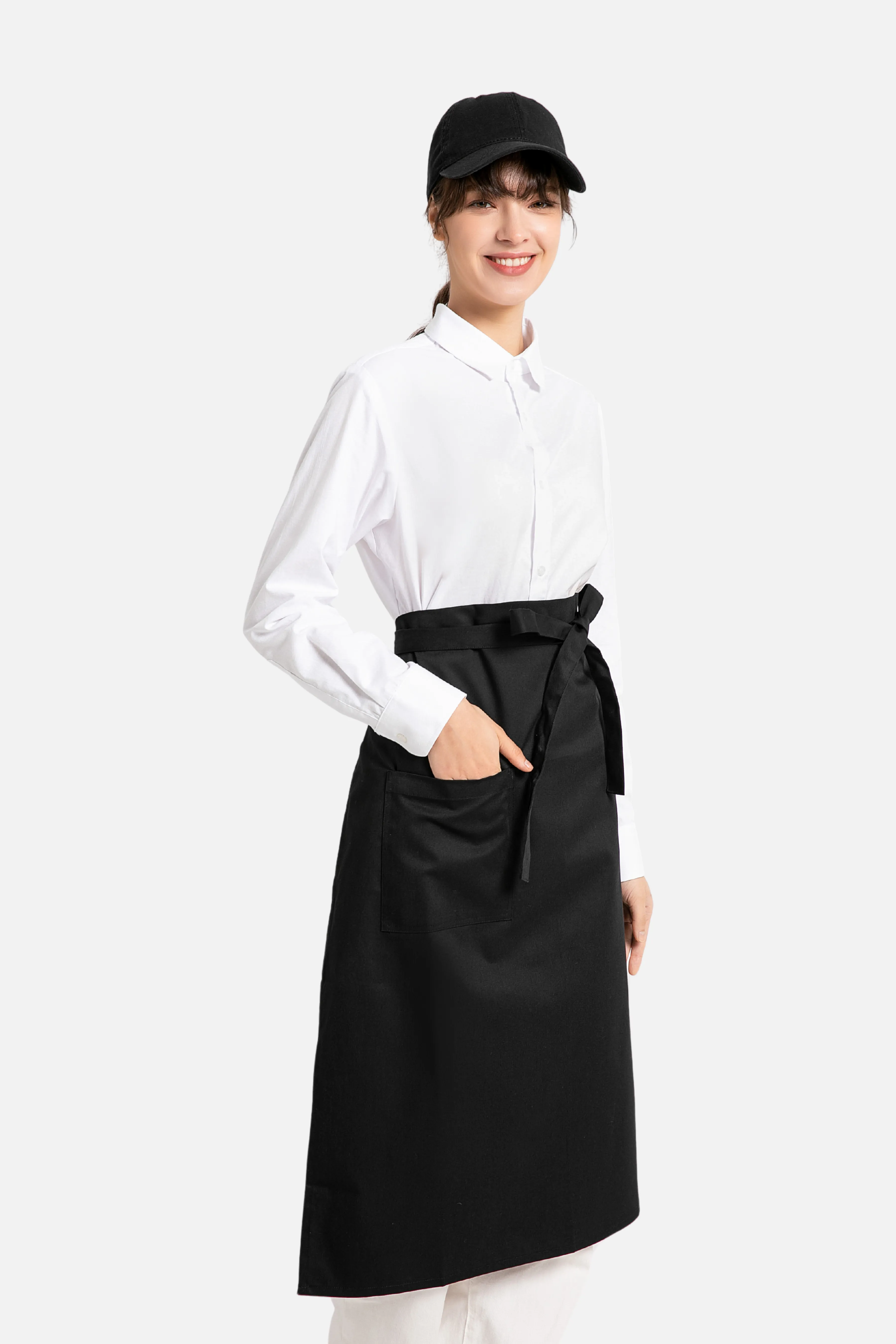 Black Chef Apron 27"