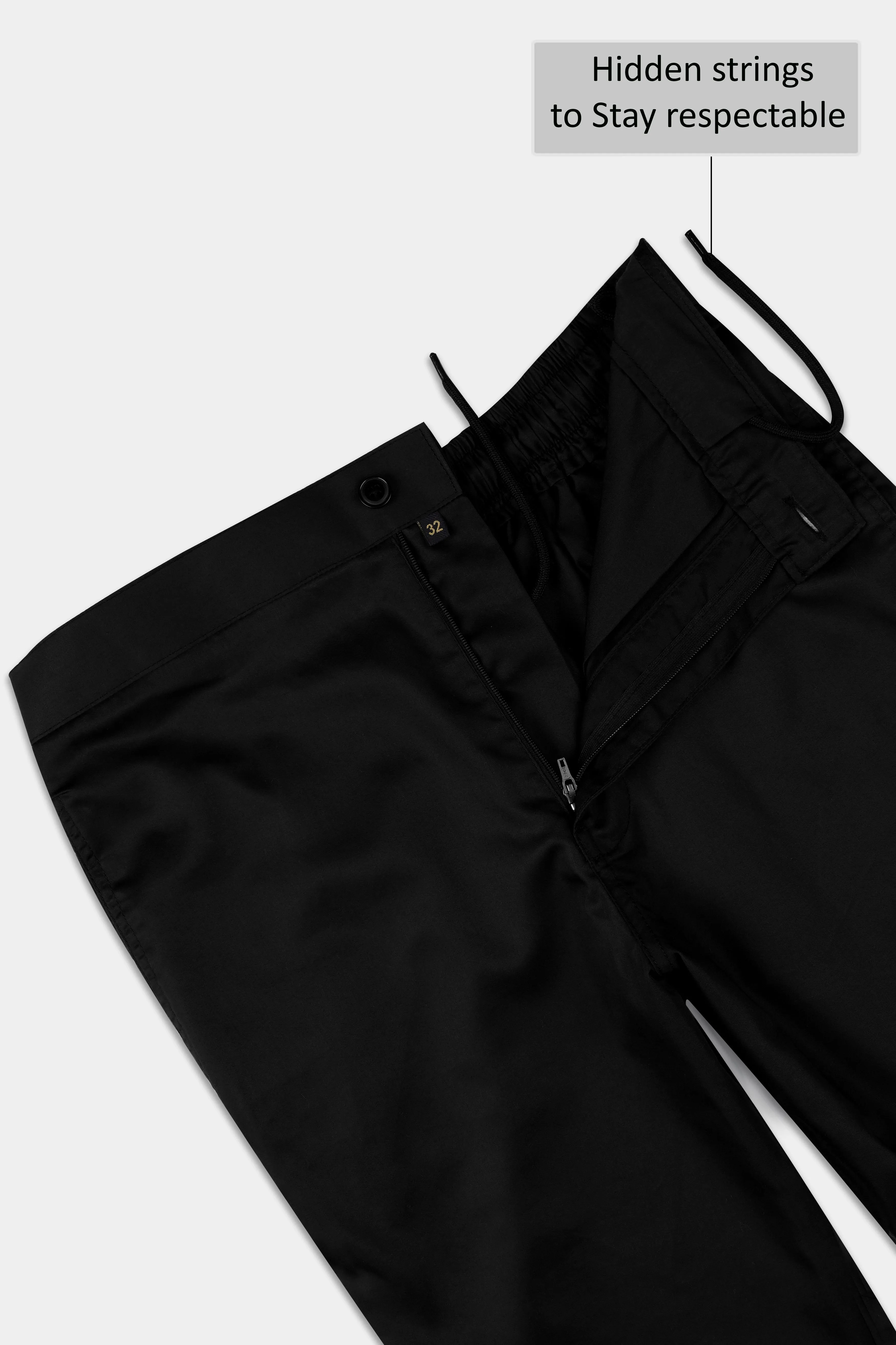 Black Cotton Lounge Pant