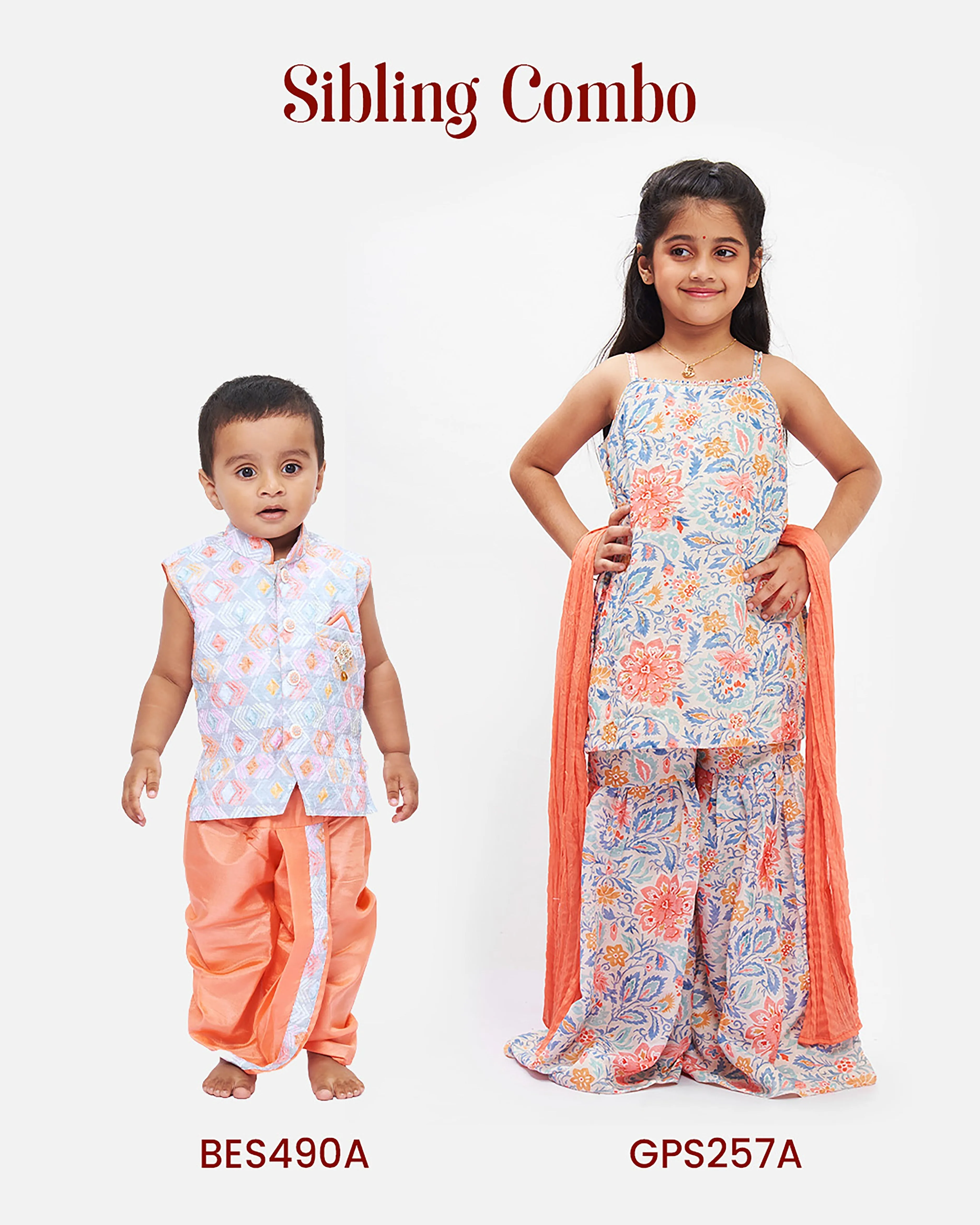 Boys Designer Dhoti Kurta for Weddings - Traditional Elegance in Peach