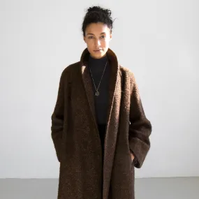 Chestnut Nubby Wool Coat