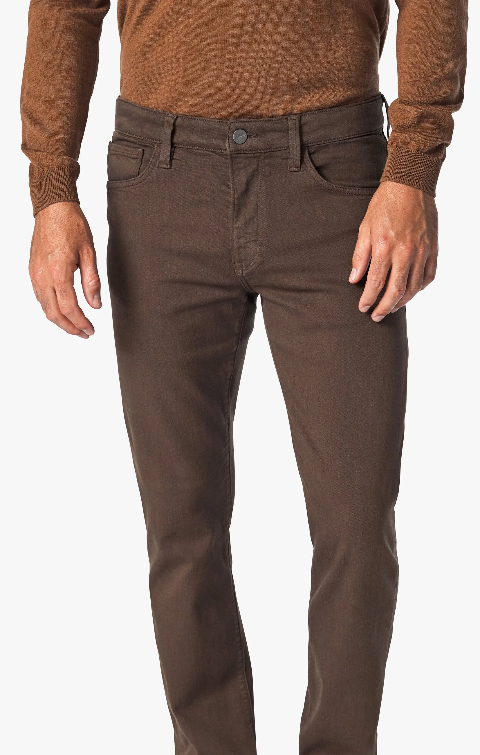 Cool Mid-Rise Tapered Leg Pants In Cafe Comfort