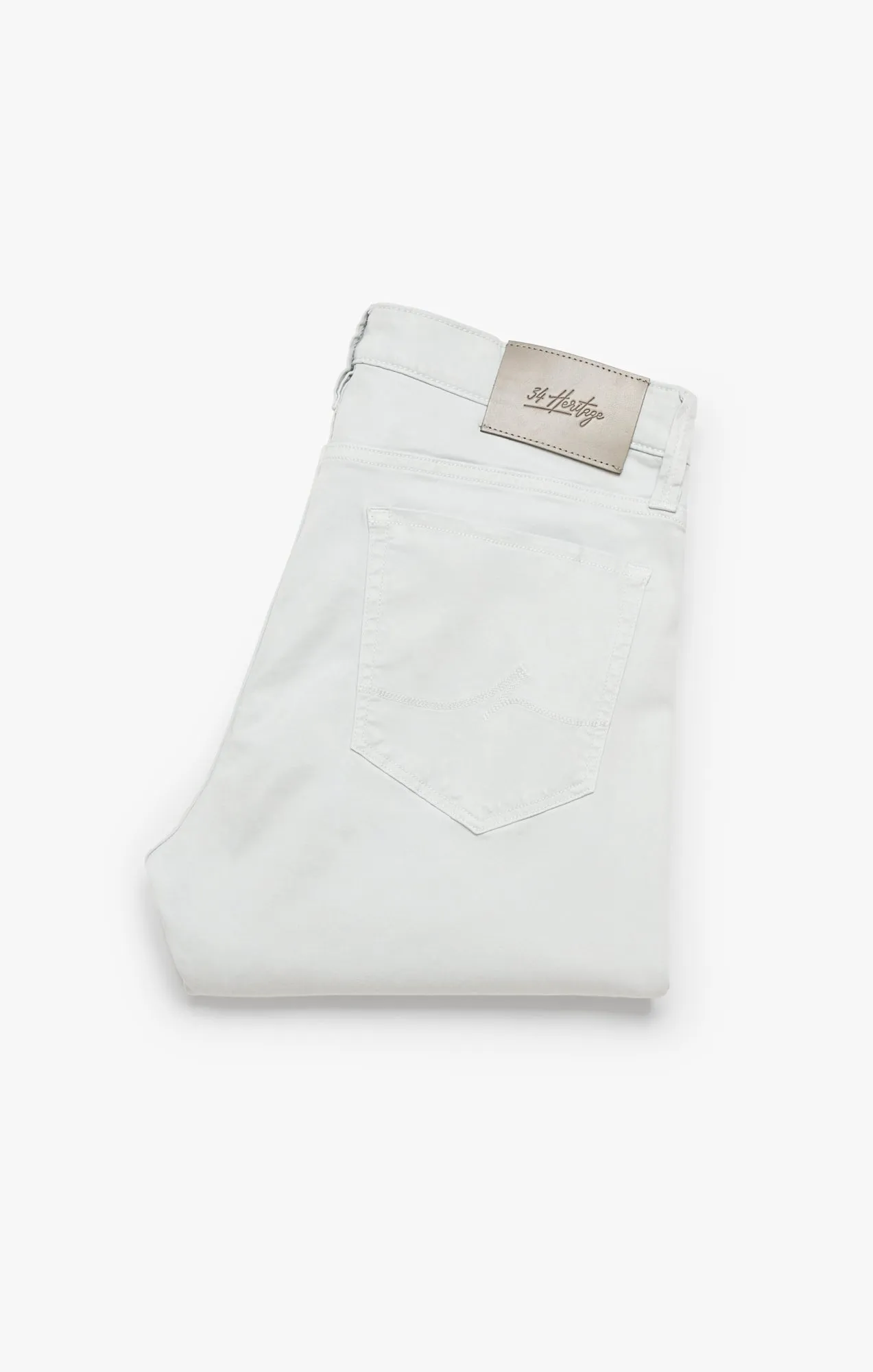 Cool Tapered Leg Pants In Pearl Twill