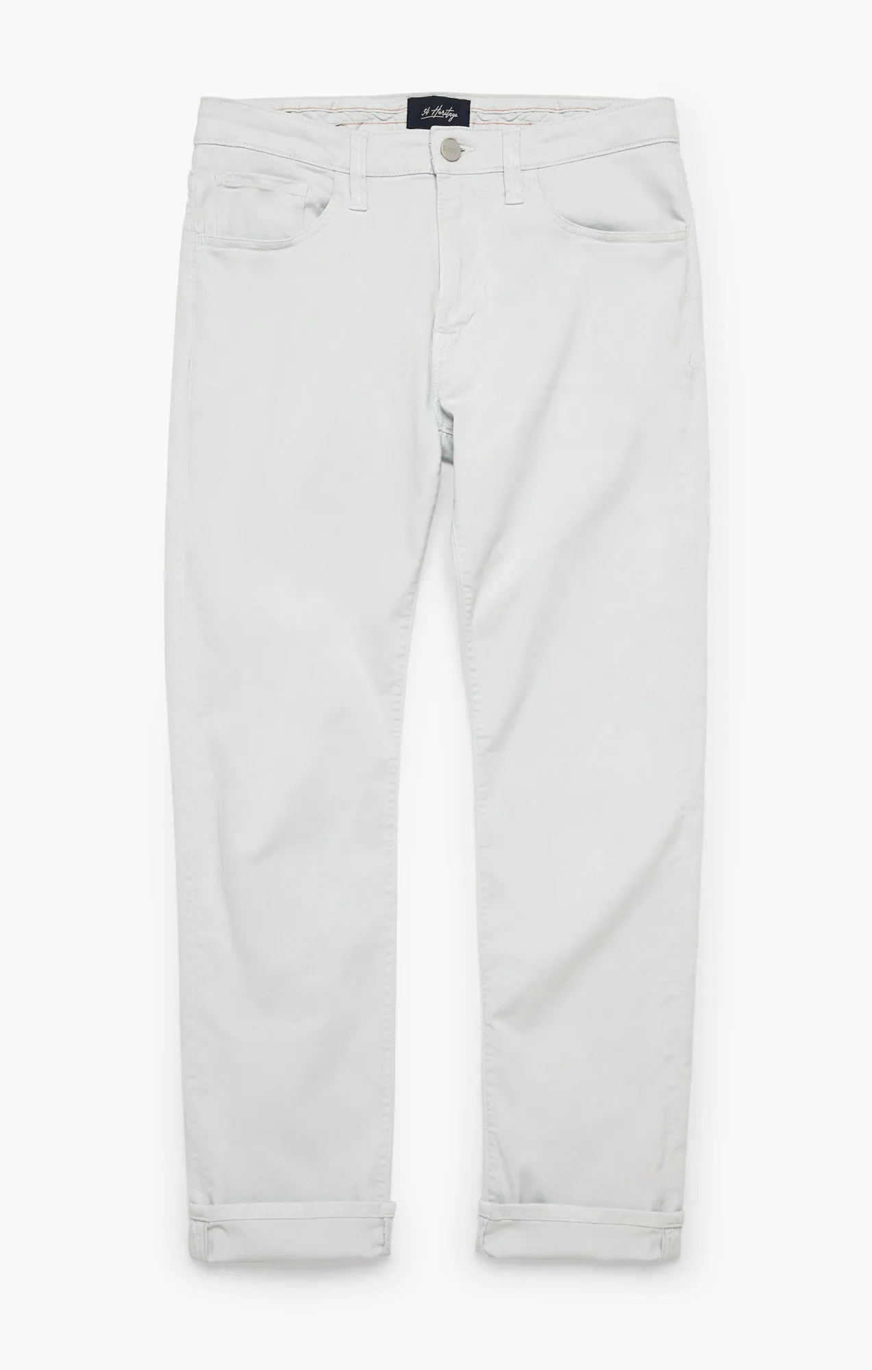 Cool Tapered Leg Pants In Pearl Twill