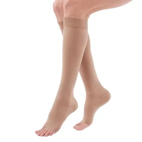 Duomed Advantage Soft Opaque Open Toe Knee Highs - 15-20 mmHg