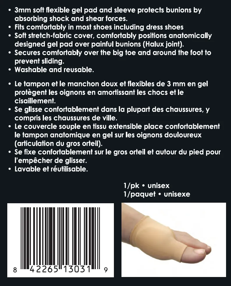 Gel Skin Bunion Relief Sleeve