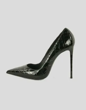 LE SILLA Patent Leather Croc Design Heels - 40 IT | 10 US