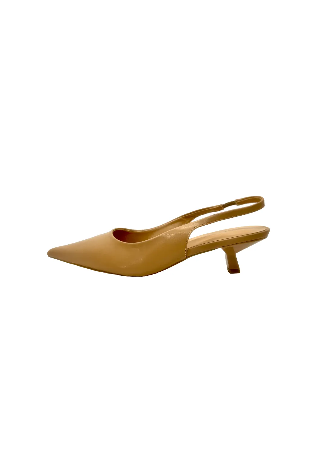 SAMPLE - Kitten Slingbacks - Light Caramel