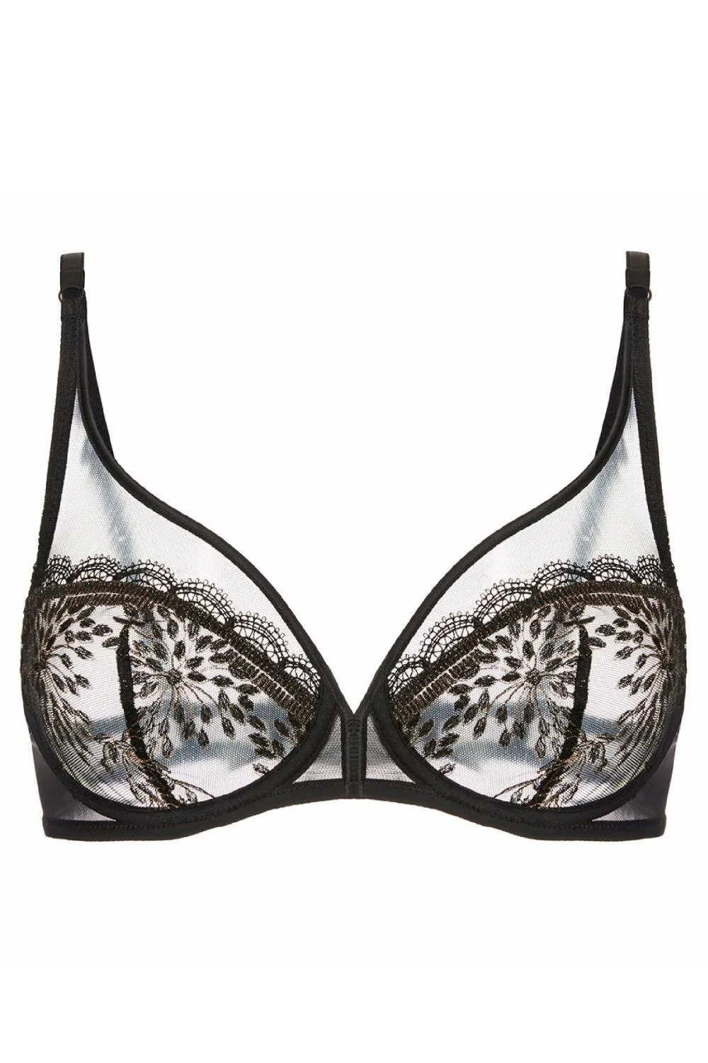 Simone Perele Singuliere Full Coverage Plunge Bra, Black (1A2319)