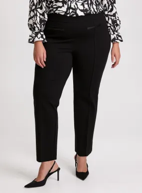 Sofia Pull-On Straight-Leg Pants