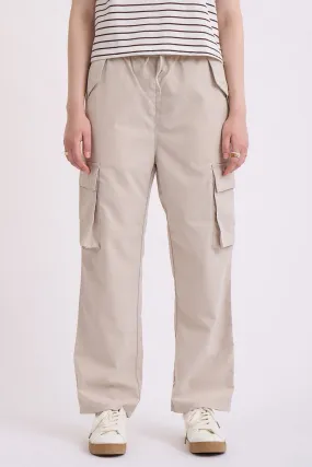 Straight Fit Pull-On Cargo Trousers